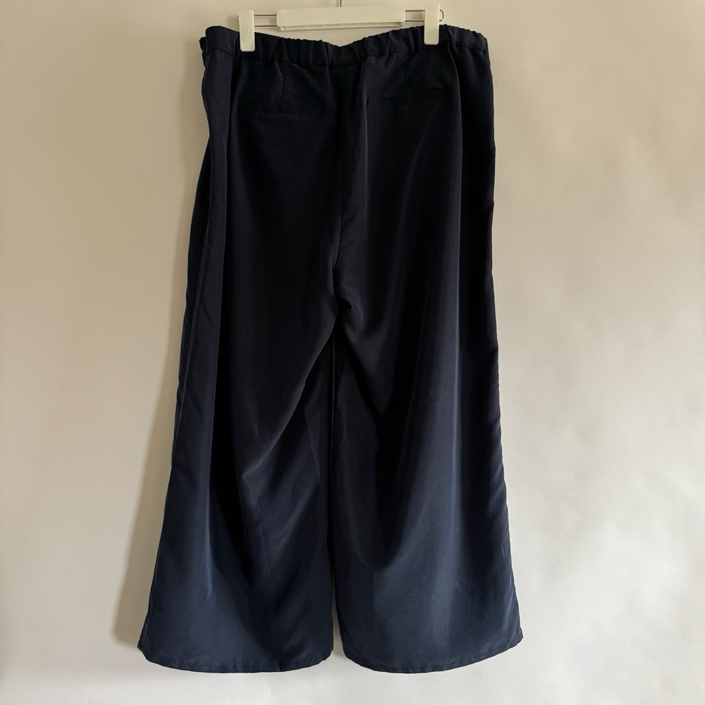 J. Jill Womens Modal Blend Wide Leg Pants Navy Blue XL Office Work Business - Picture 3 of 11